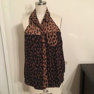 Rachel Roy animal print top